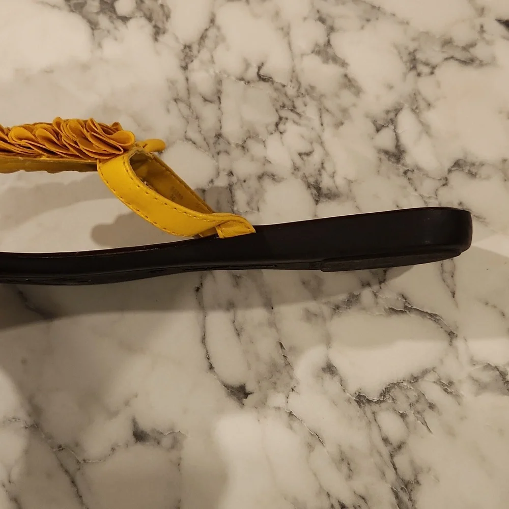 Yellow Ruffle Sandals - Picture 4 of 4